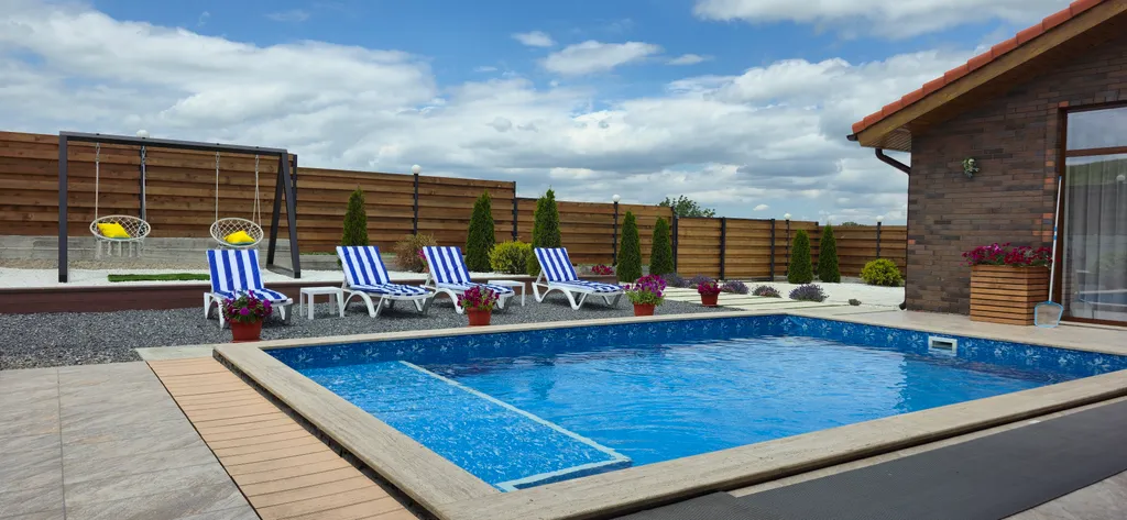 Уютный дом с термальным бассейном и баней