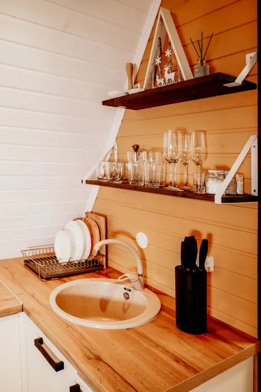 Коттедж Коттедж Медовый А-фрейм с уникальным дизайнерским интерьером — Озёры