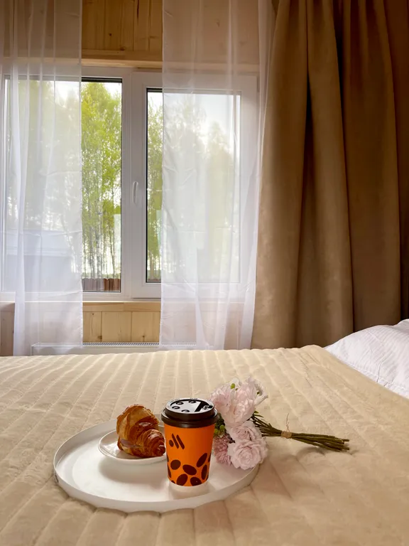 Дом с сауной у пруда