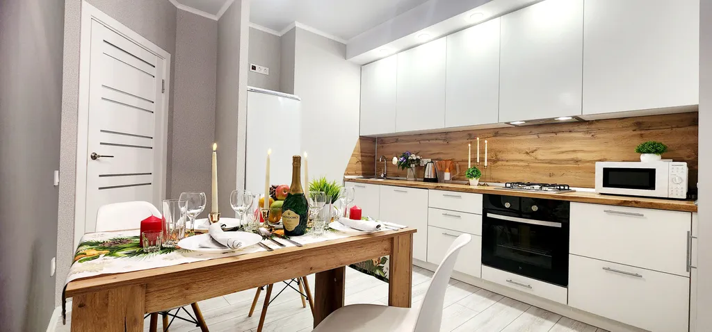 Двухкомнатные апартаменты ЛОФТ видом на фонтан