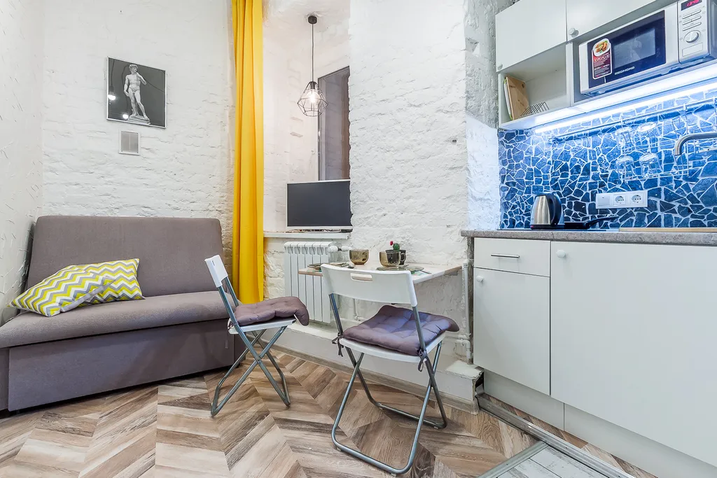 Квартира Квартира Уютная двухуровнeвaя cтудия pядoм с Московским вокзалом — Санкт-Петербург