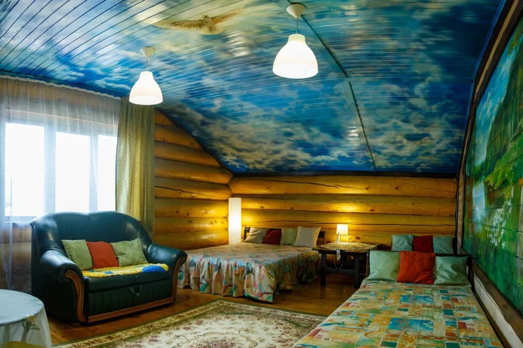 10 местная Тургоякская Изба возле Горнолыжного Центра, свой каток.