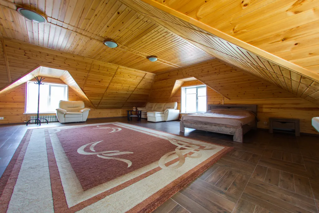 Семейный номер с двуспальной кроватью и раскладным диваном