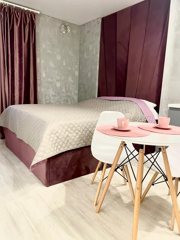 Студия с красивым видом на город