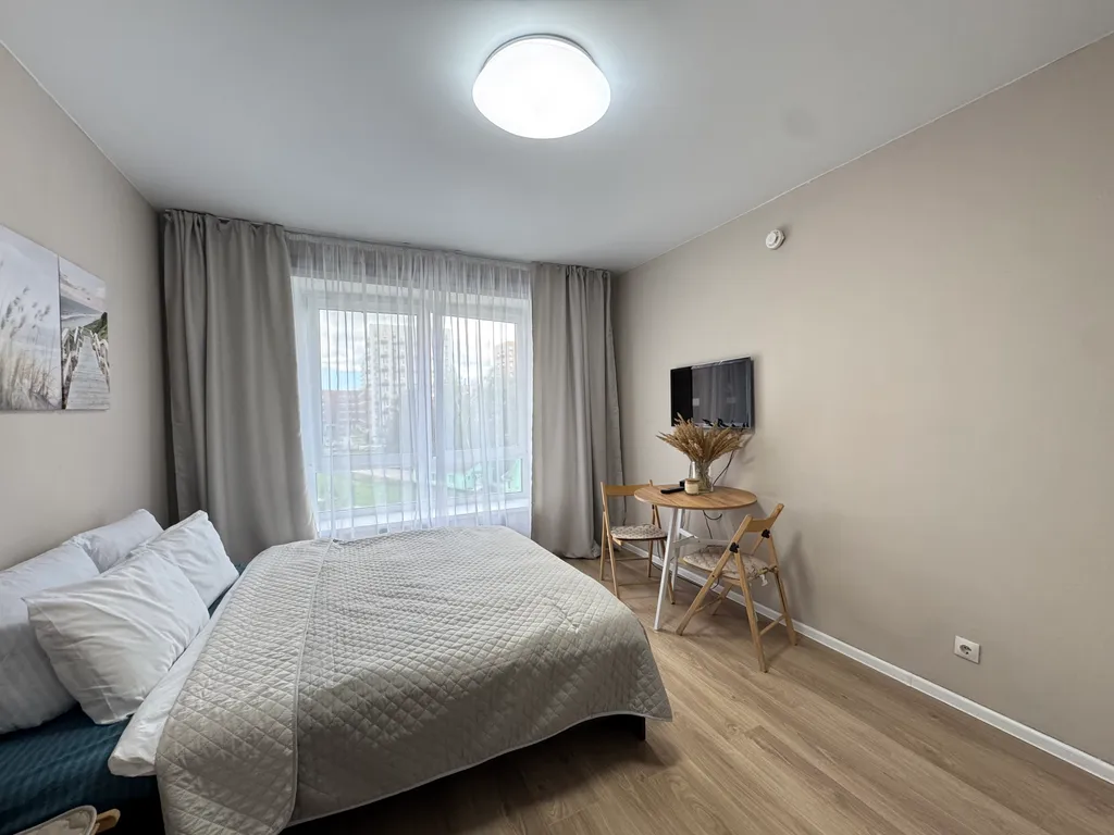 Уютная квартира с новым ремонтом и лесом под окном