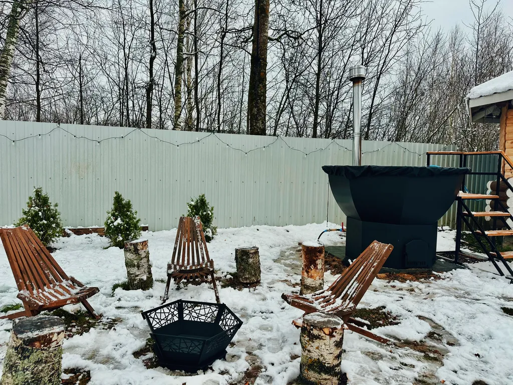 Коттедж Теремок с сибирским банным чаном на новой Риге — Истра