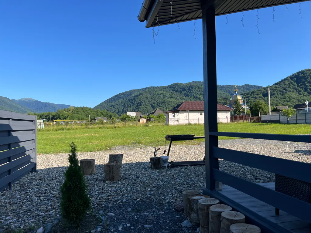 Уютный дом с банным чаном и видом на горы