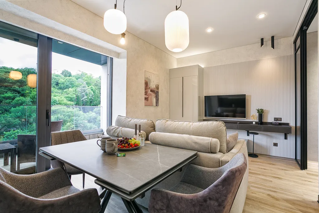 Апартамент с дизайнерским ремонтом