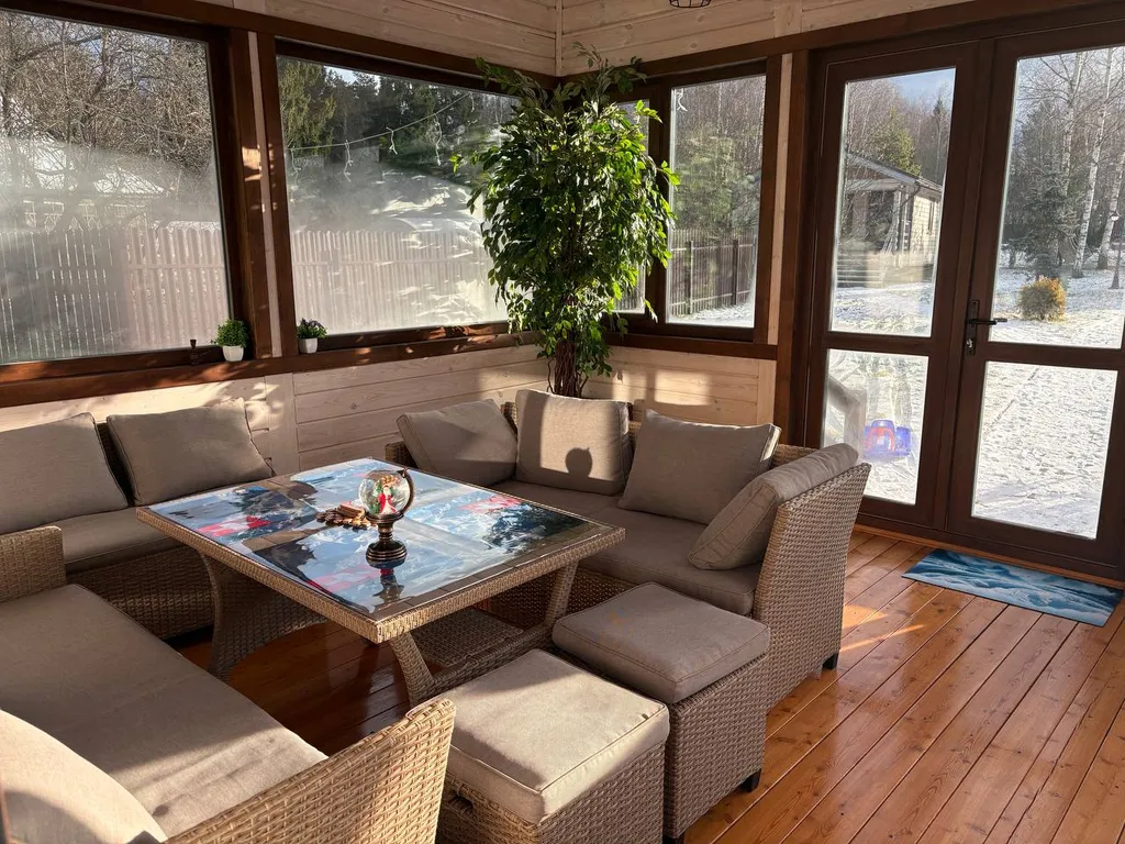 Русская усадьба с баней со швейцарским флёром