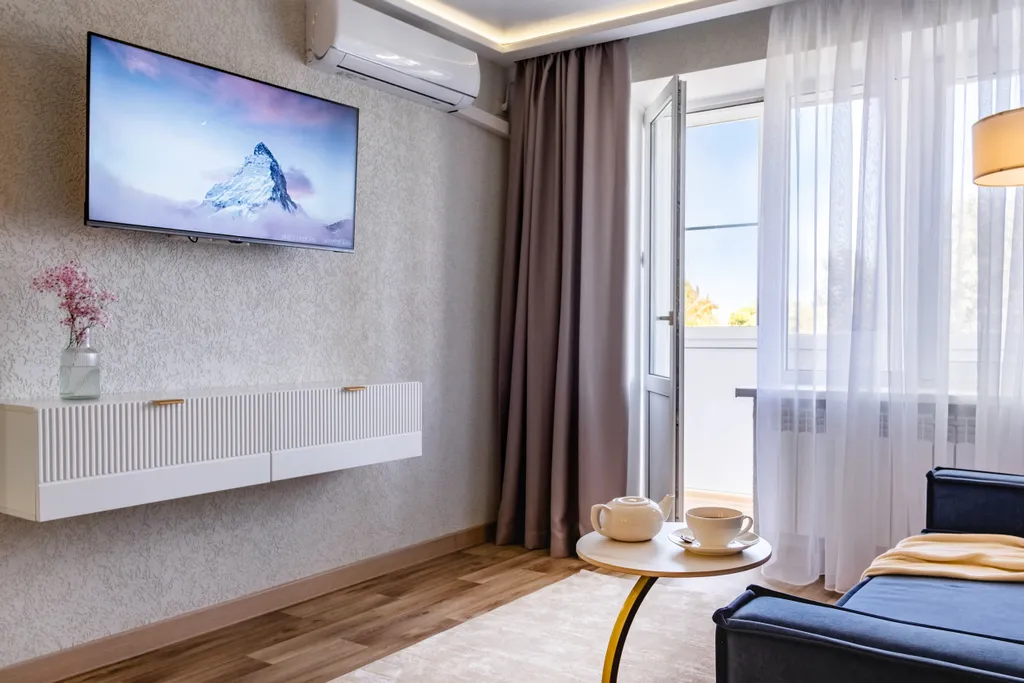 Уютный, с красивым видом апарт