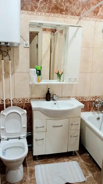 Квартира с видом на город, в центре левого берега