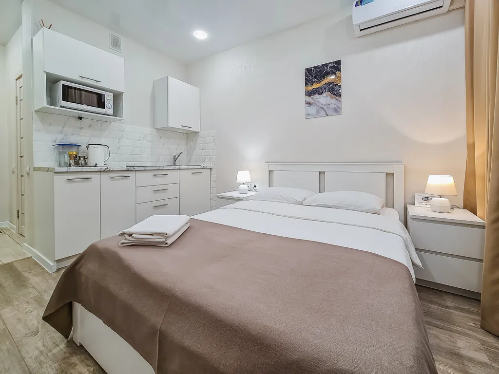 Уютная квартира в микрорайоне Спутник с панорамным видом