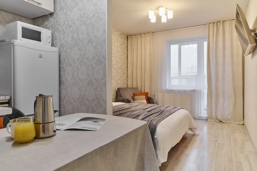 Квартира Квартира Студия с большим балконом у Экспофорума в 5 минутах от аэропорта — Шушары