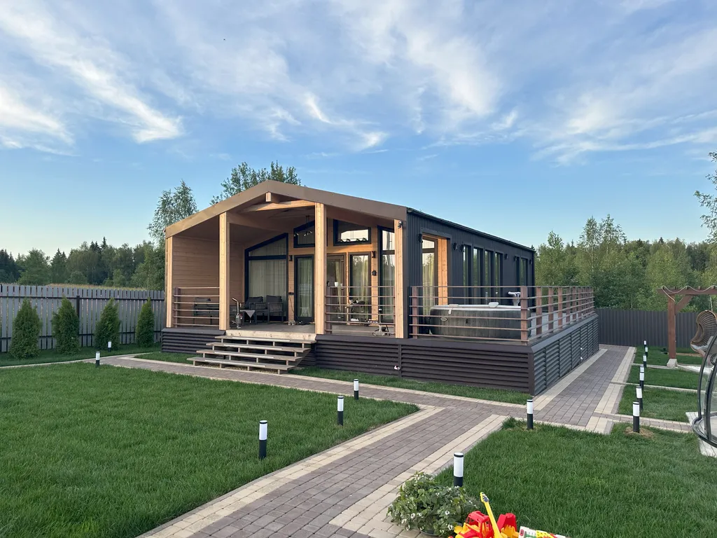 Коттедж Барнхаус Дом у озера с видом на лес и озеро — аренда посуточно в Дмитров