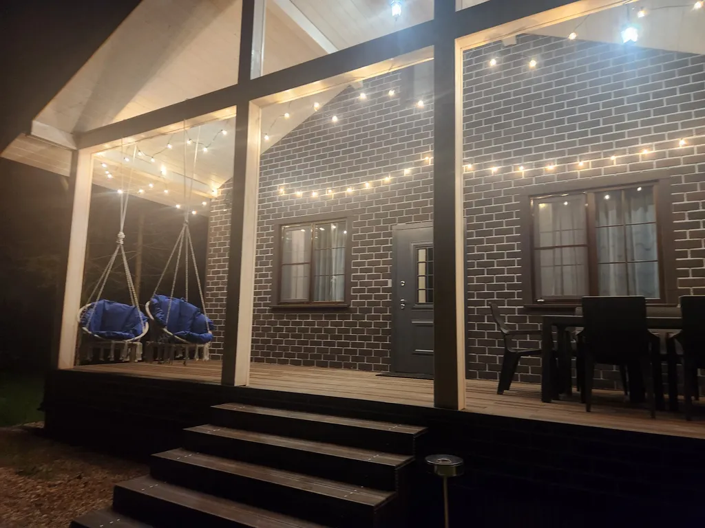 Коттедж Коттедж в Forest house с сауной в лесу — Никулино