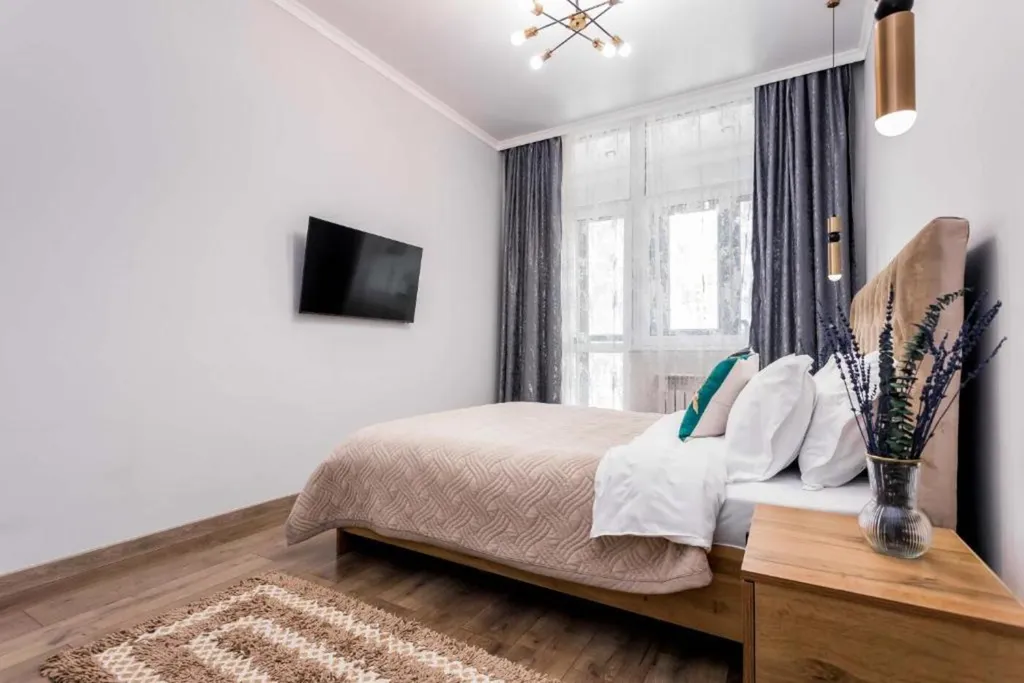 Квартира 2-ком квартира Bayhouse у метро Сарыарка для 6-х гостей — Алматы