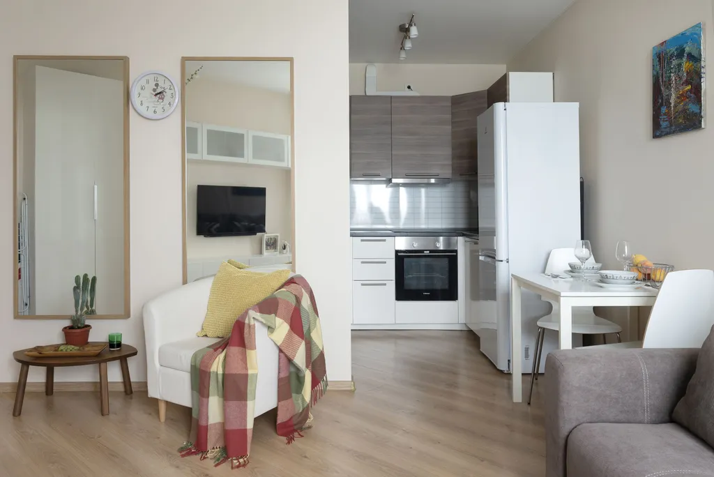 Квартира Квартира Уютная студия на ул. Оптиков — Санкт-Петербург