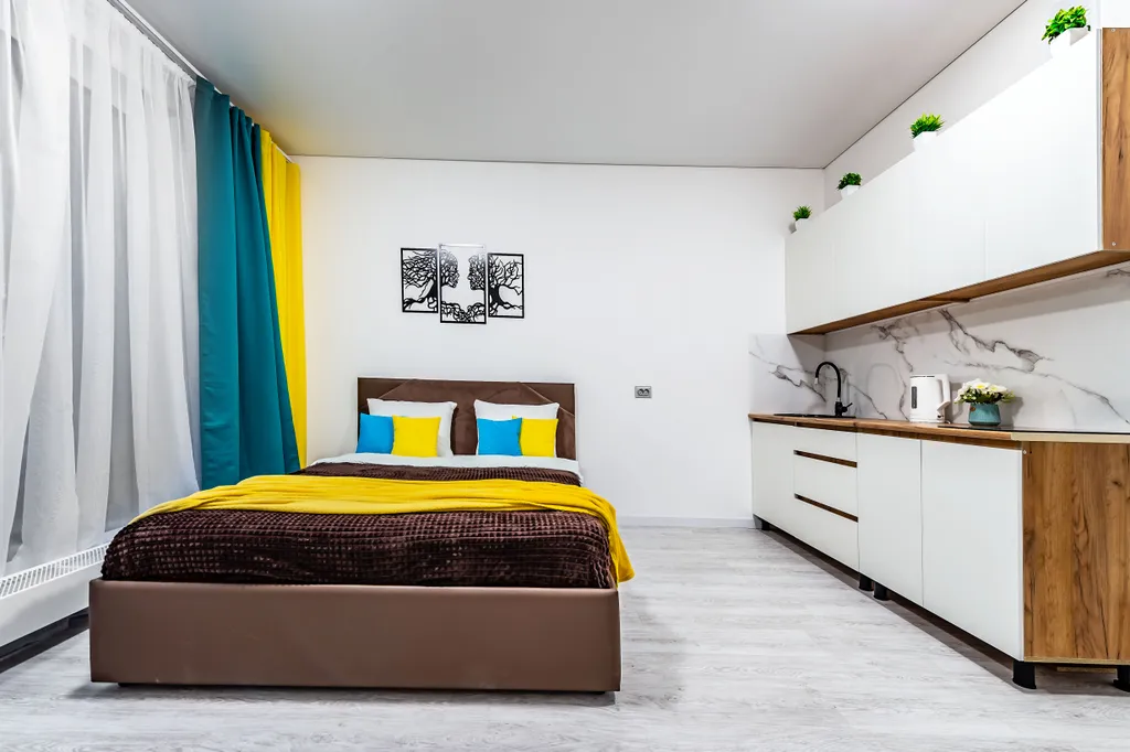 Уютная студия в Жк Бизнес класса на берегу Невы