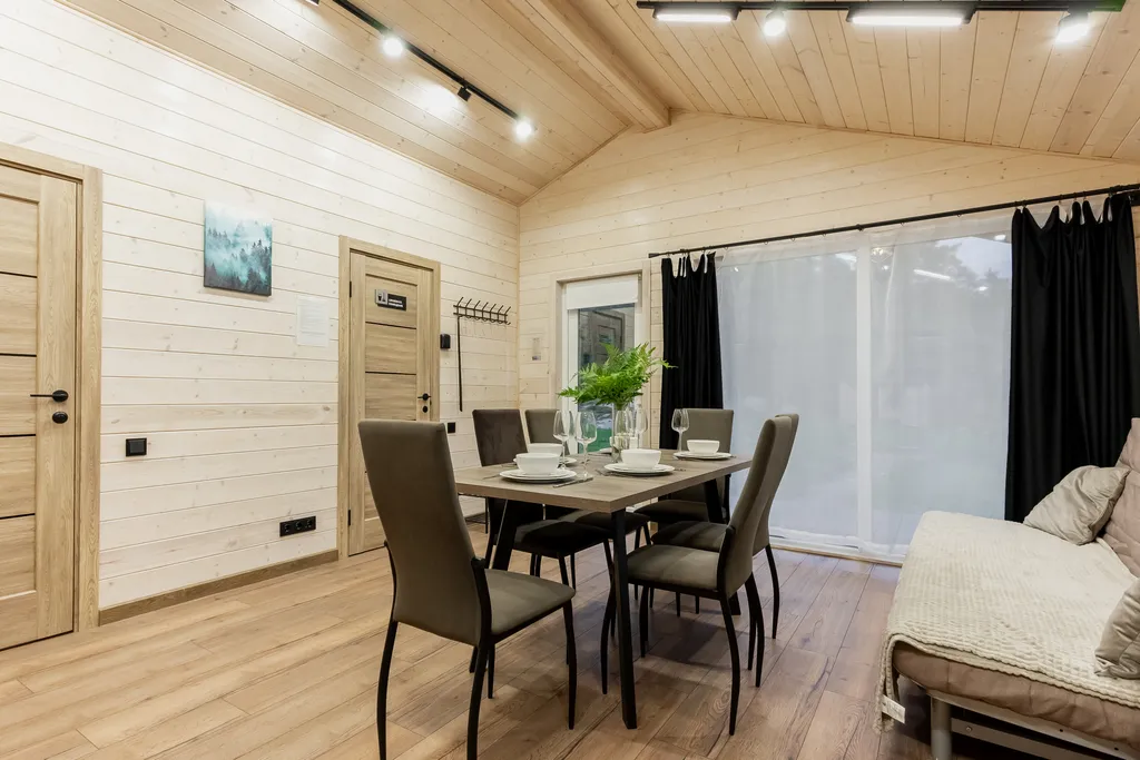 2-комнатный коттендж на границе с лесом, 69м²