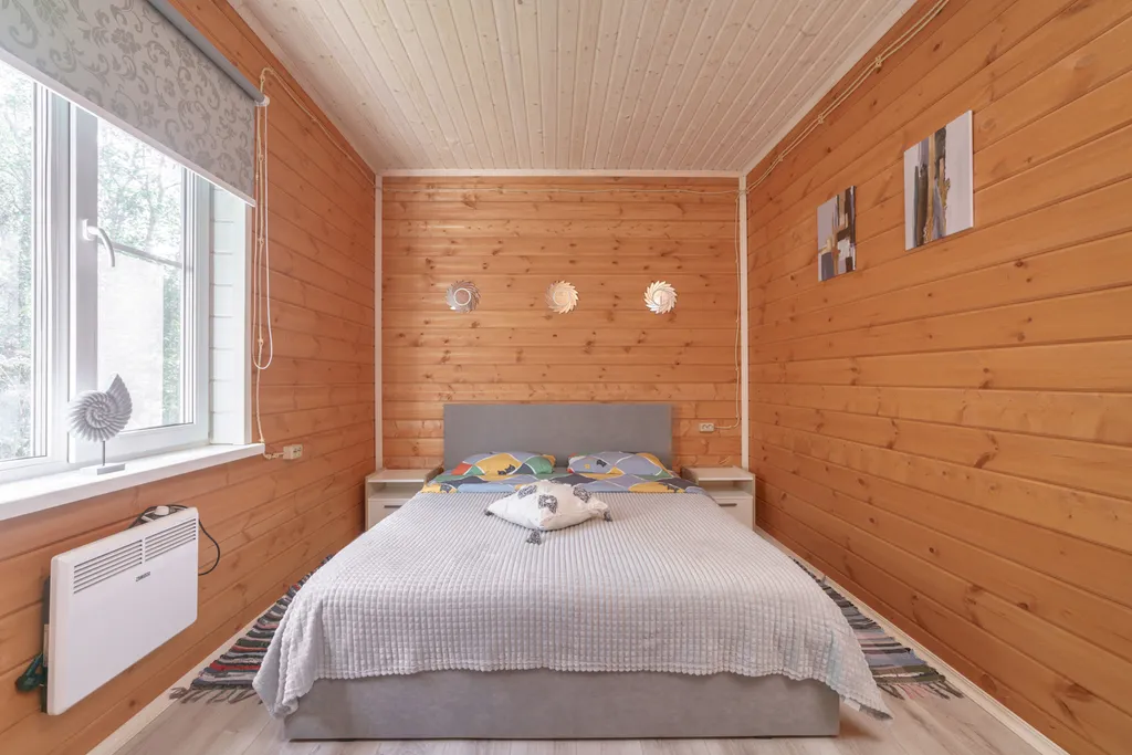 Новый коттедж для отдыха у реки с бассейном и баней