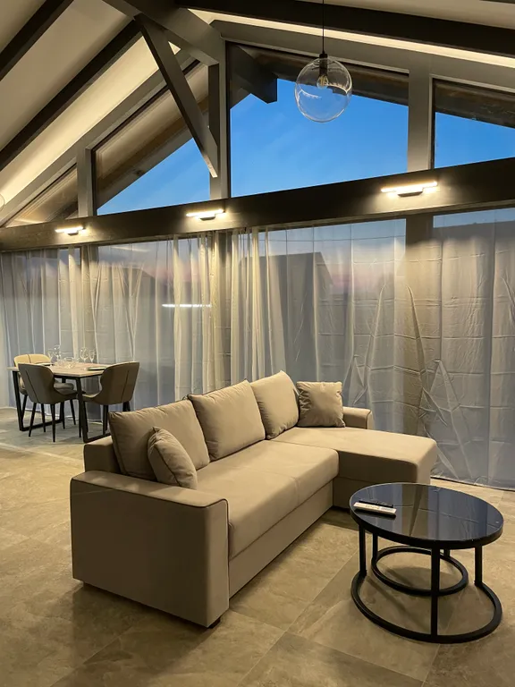 Коттедж Коттедж Фахверк с панорамным остеклением — Васькино