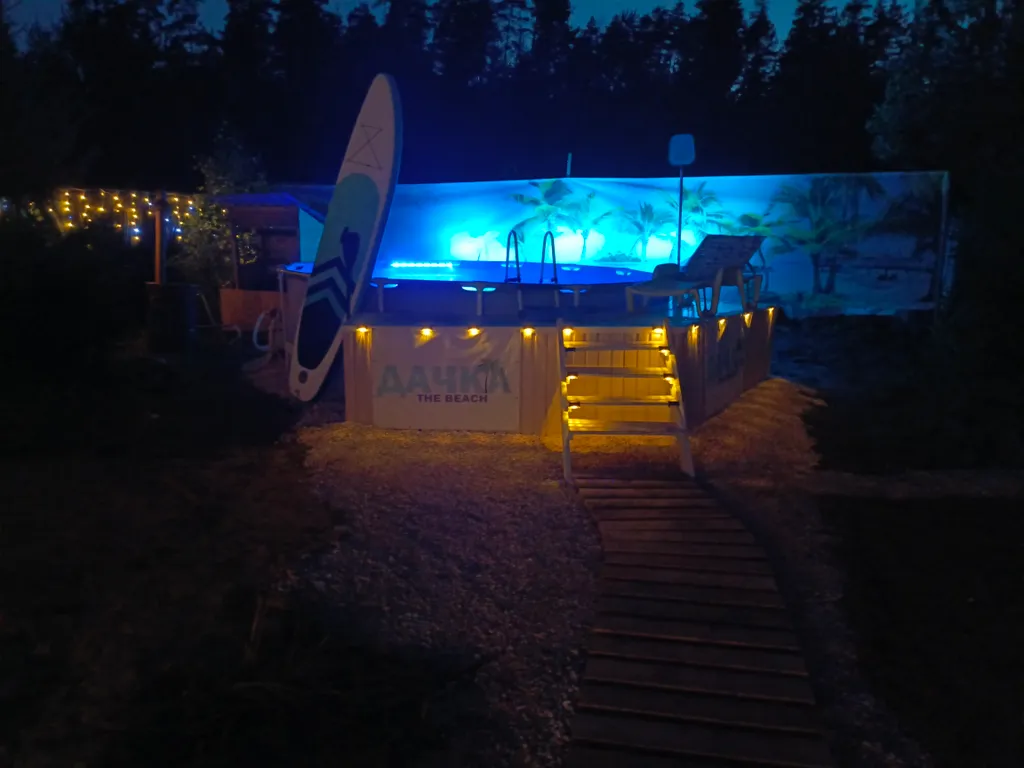 Дом 45m2 — чан под открытым небом, кухня, Wi-Fi