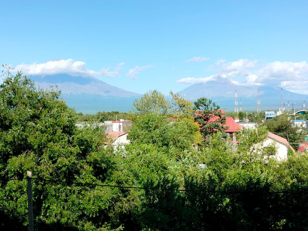 Уютная квартира в центре города с видом на вулканы