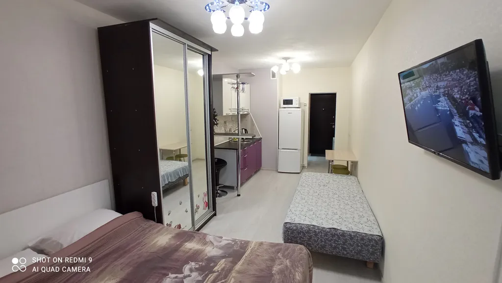 Уютная студия с видом на бульвар