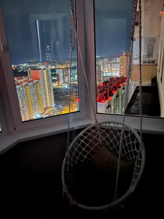 Студия 2 с панорамным видом на город