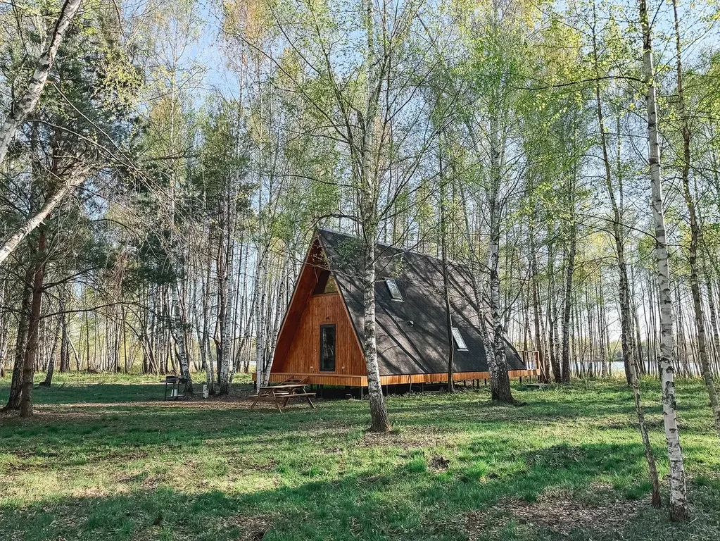 Коттедж Большой треугольный дом 90м2 с завтраком — Куровское