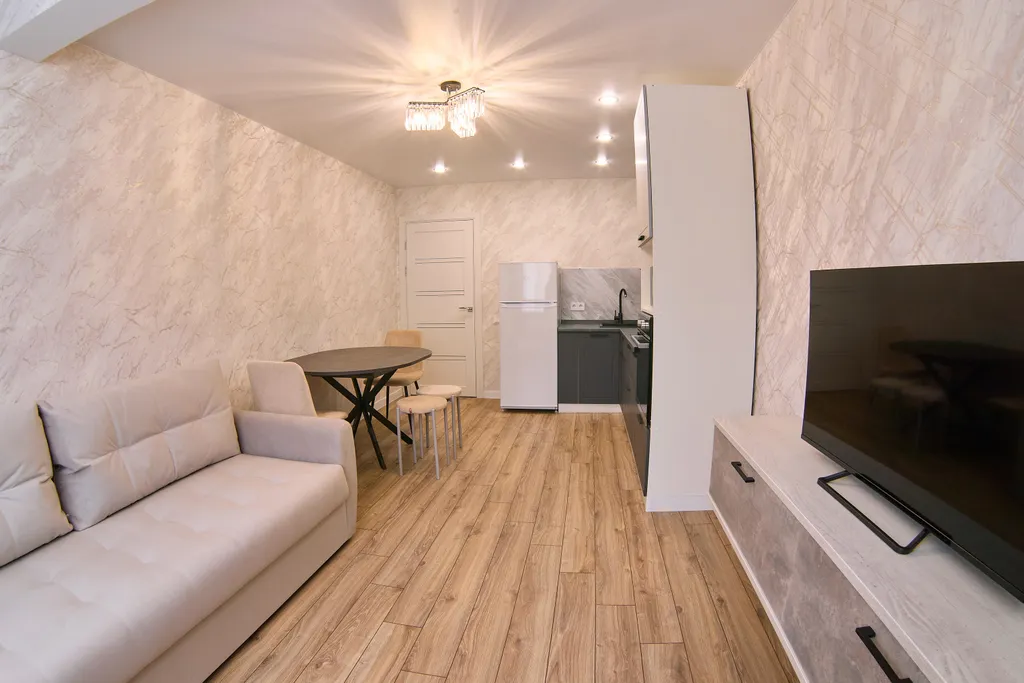 Современная квартира с большой кухней-гостиной на 6 гостей