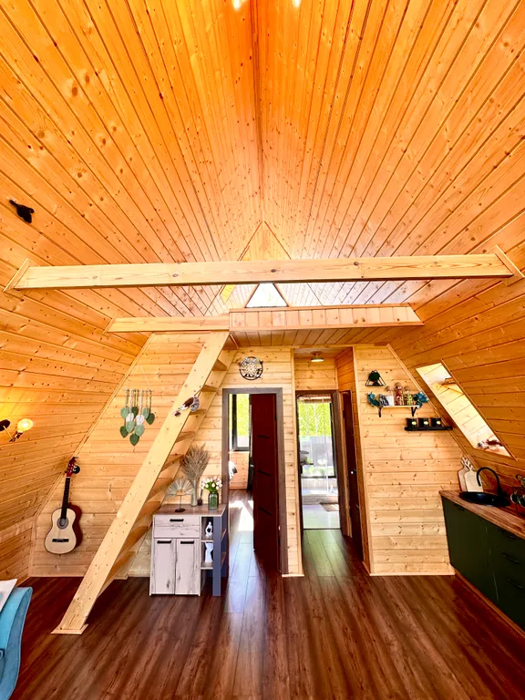 Коттедж Aframe, 2ух этажный дом, глэмпинг — Казань