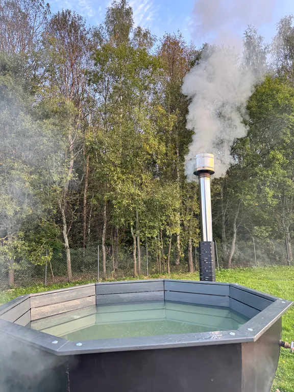 Коттедж Дом с баней и чаном у леса — Дубна