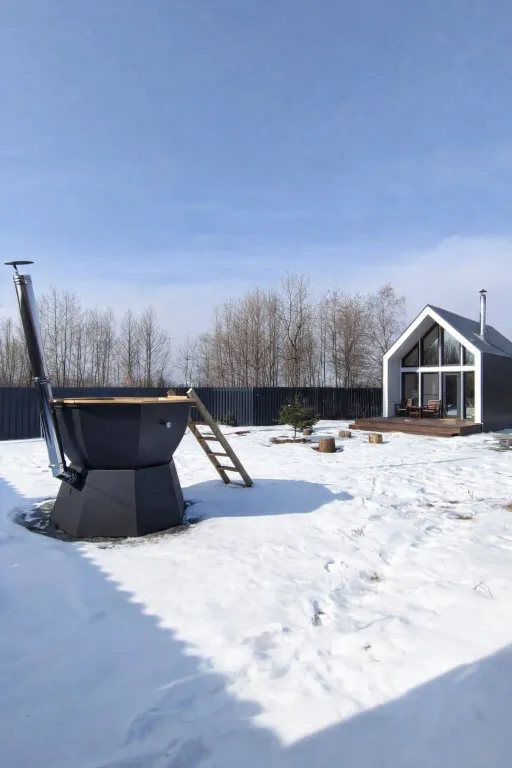 Fanza House - домик с сауной, чаном, камином, проектором и беседкой