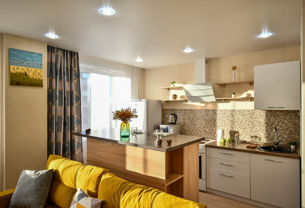 Квартира Квартира Уютная евродвушка с видом на горы и Енисей — Красноярск