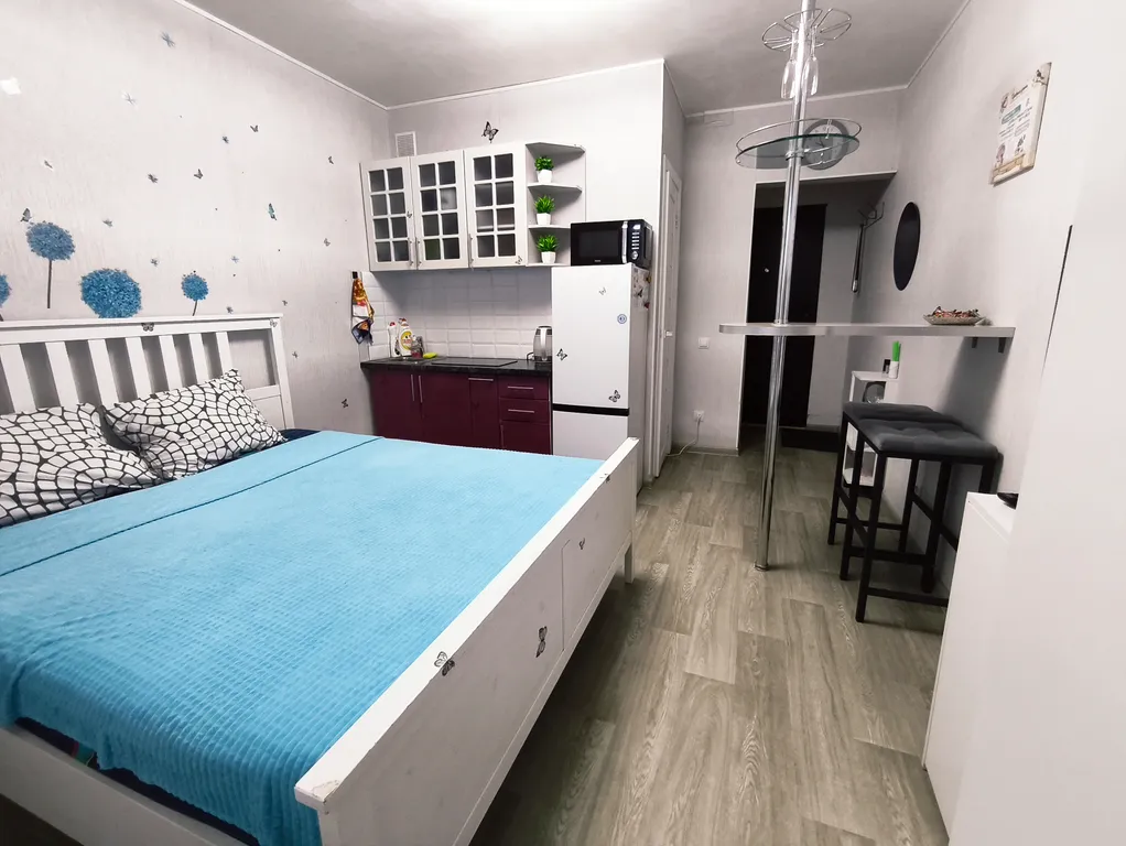 Квартира Уютная студия с балконом у Аграрного университета и метро — аренда посуточно в Новосибирск