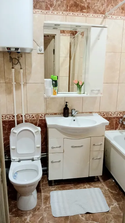 Квартира с видом на город, в центре левого берега