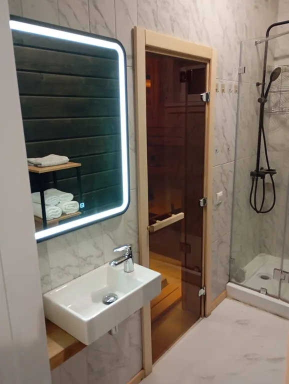 Современный дом из бруса с Русской Баней