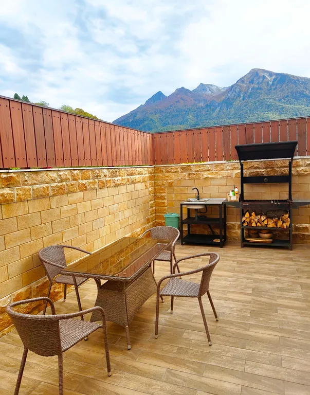 Коттедж Достойное для достойных, свой дом с баней и бассейном — Красная Поляна