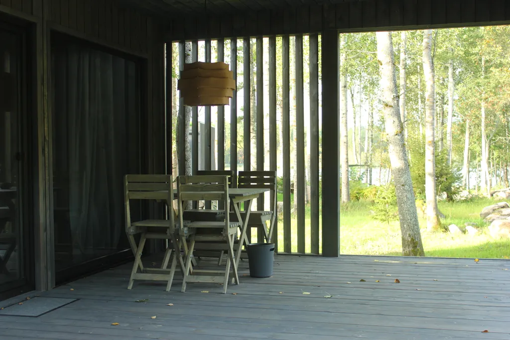 Коттедж Вилла Kolme с видом на лес и зоной барбекю — Приозерск