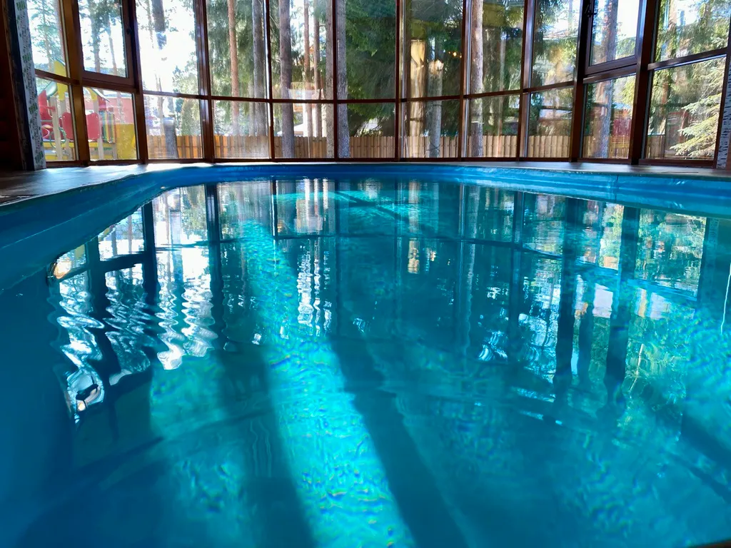 Коттедж с теплым бассейном и баней на дровах