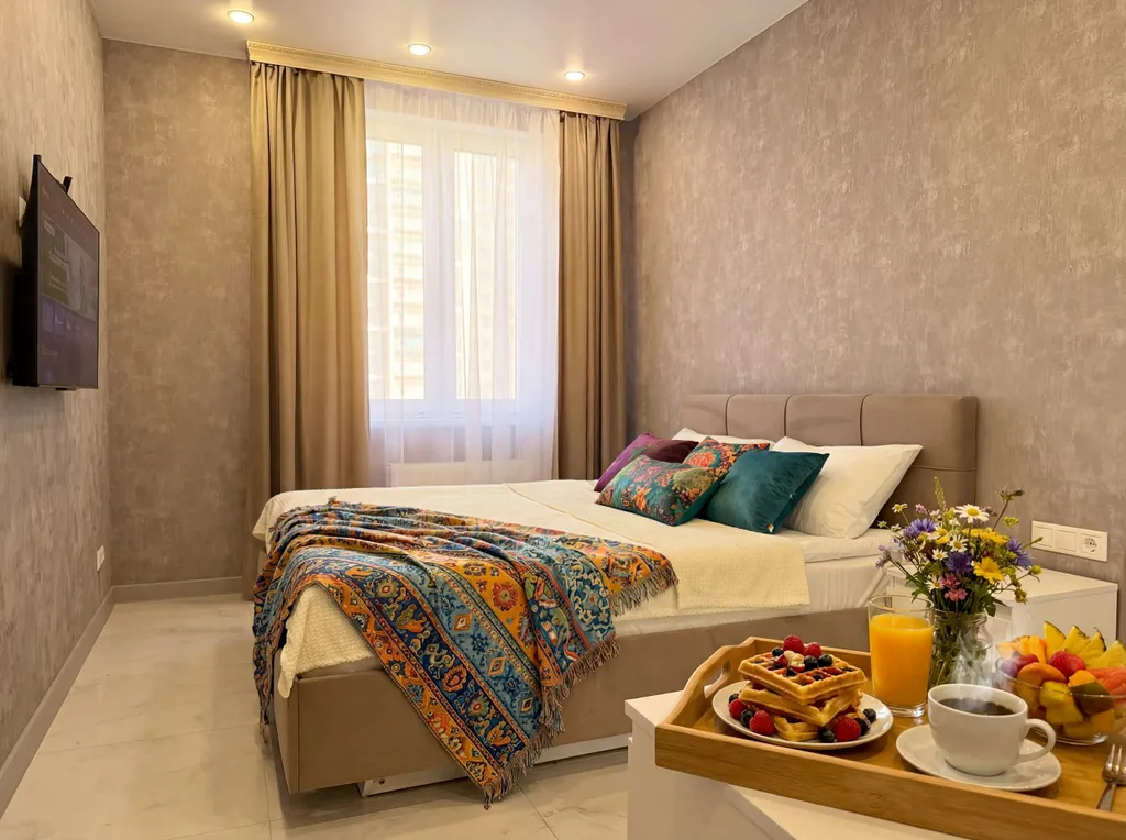 Просторная квартира со стильным интерьером и уютной атмосферой — аренда посуточно в Рязань