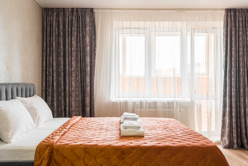 Студия Loft рядом с МНТК в новом микрорайоне, халаты, гостиничный сервис