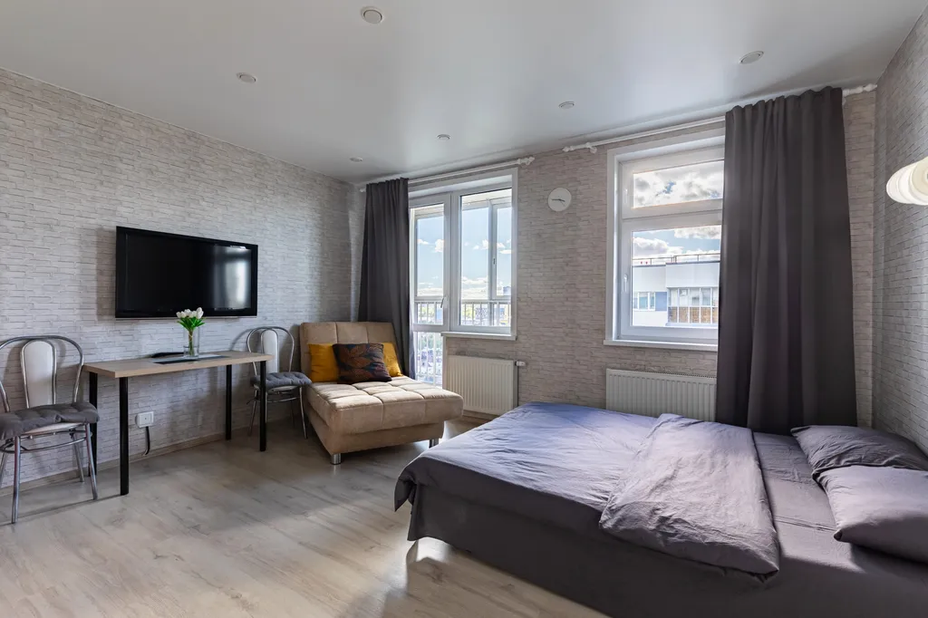 Квартира Уютная студия с шикарным видом на город — аренда посуточно в Казань