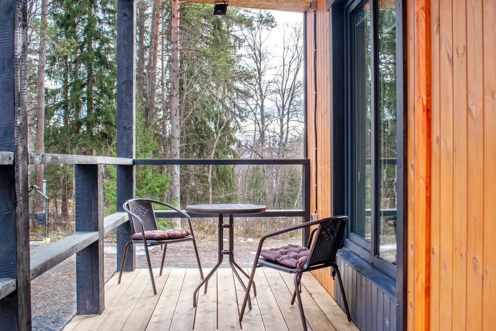 Новый гостевой дом и баня у Горного парка