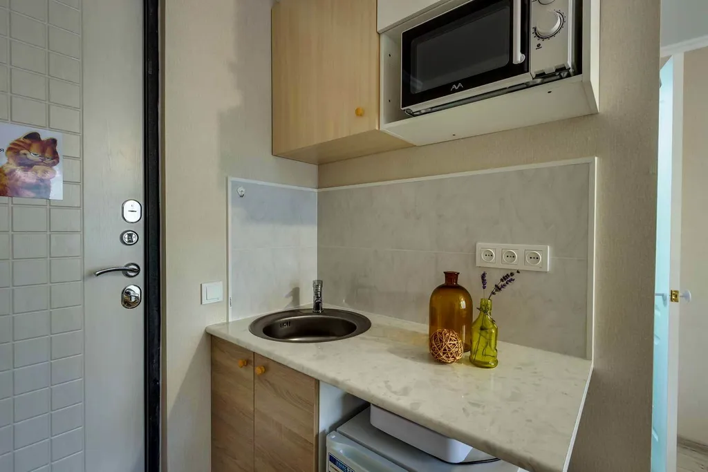 Студия с мини-кухней и собственным санузлом