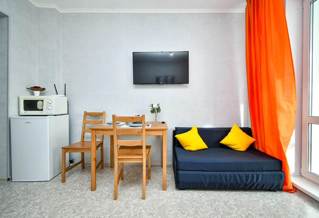 Квартира Видовые апартаменты с большой кроватью (Лесопарковая 49, 18 этаж) — Красноярск