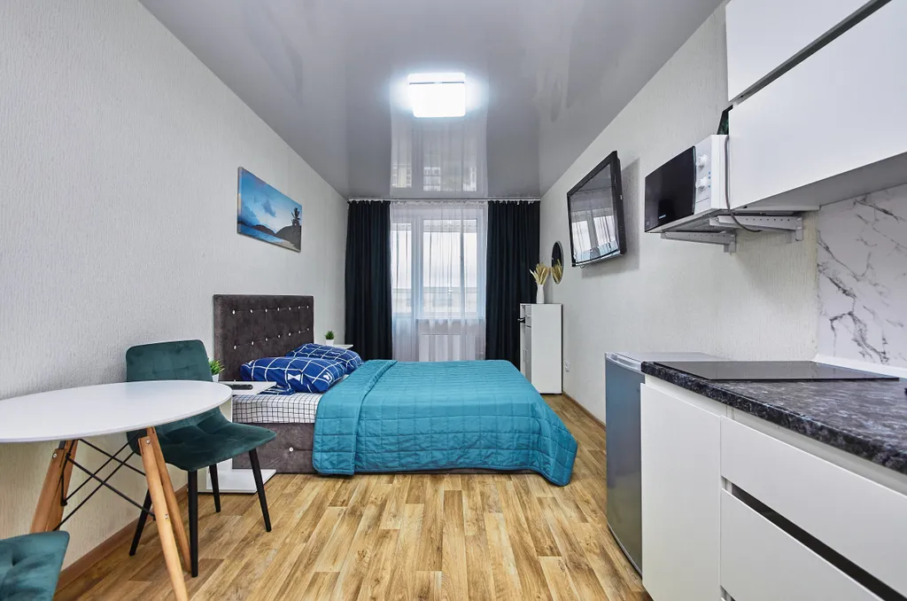 Студия с красивым видом