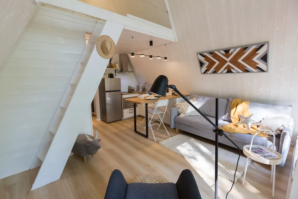 Глэмпинг Krona camp (Дома A-frame в лесу) 40 км от Уфы