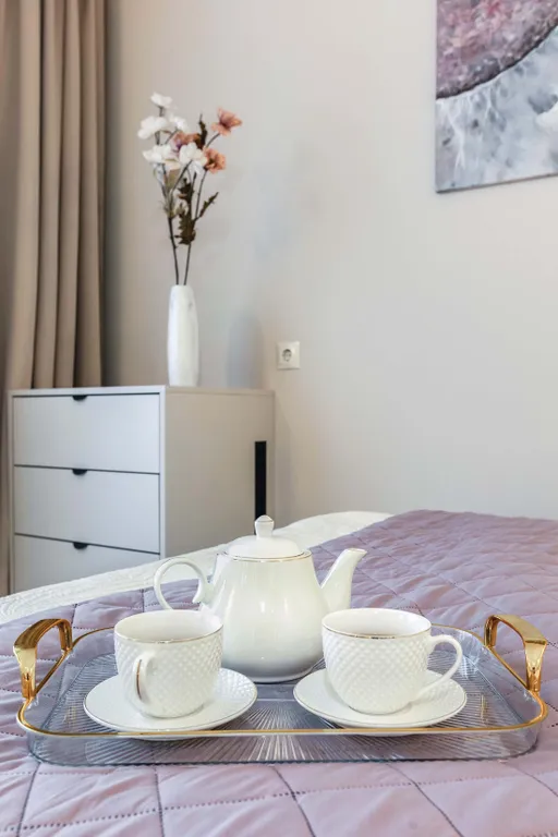 Светлые апартаменты с балконом в Минск мире